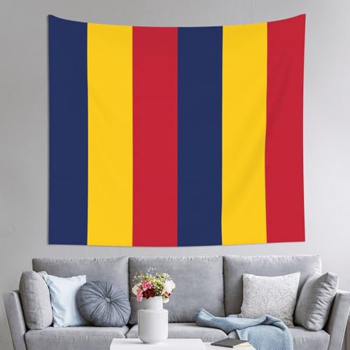 Tapisserie drapeau du Tchad 152x130 cm décoration murale de dortoir