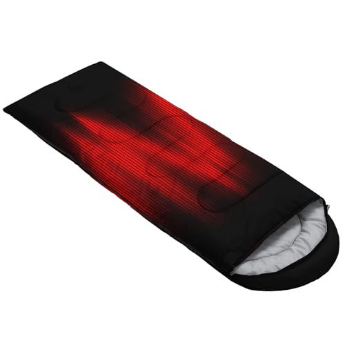 Image of QOOMO Camping Sleeping Bags,3 Season Warm & Cool Weather,Lightweight,Waterproof Sleeping Bags for Adults & Kids,Traveling,and Outdoors,Camping Gear Equipment