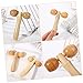 FRCOLOR 8pcs Wooden Massage Roller for Deep Tissue Relaxation Ergonomic Handheld for Face Neck Portable Manual Therapy Tool for Home and Travel