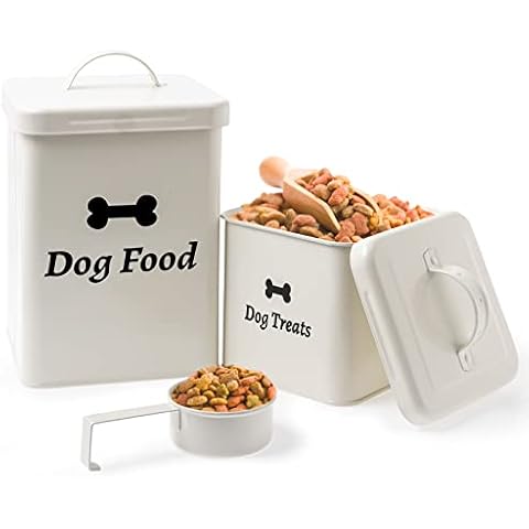 LYCN 2 Pack Airtight Pet Food Containers Cover