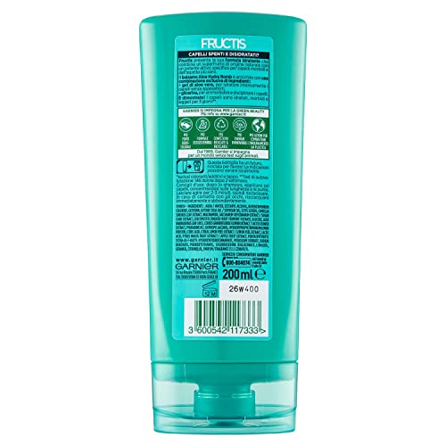 Garnier Fructis Aloe Hydra Bomb Conditioner for Normal Hair, Aloe Vera Extract and Plant-Based Glycerin Formula, Lightweight Hair Care Conditioner, Smooth Finish, 6.76 fl oz Bottle - image 3