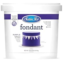 Satin Ice Fondant for Cake Decorating, Purple 2 Pound