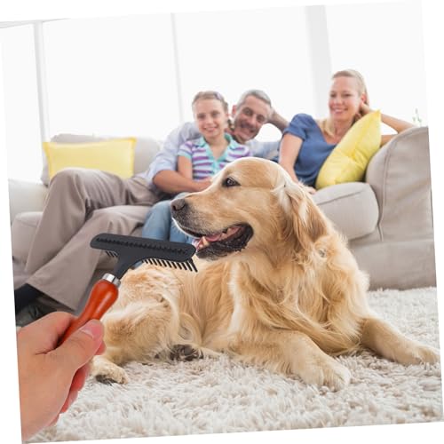 UPKOCH Hundekamm zur Fellpflege Entfilzungskamm für Hunde Kamm zur Beseitigung von Verfilzungen Tierkamm für Fellpflege Hundebürste zur Fellentfernung
