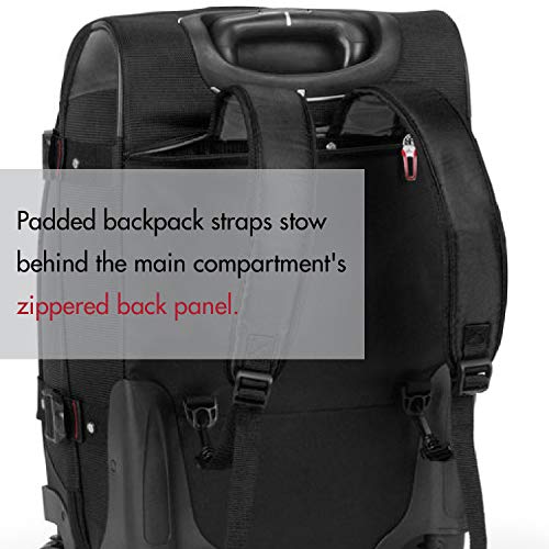 High Sierra AT7 Softside Luggage with Spinner Wheels, Black, Carry-On 22-Inch