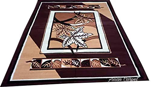Image of Anti Skid Soft Acrylic Wool Carpet for Living Room & Bedroom (Design 17, 6 x 8 Feet)