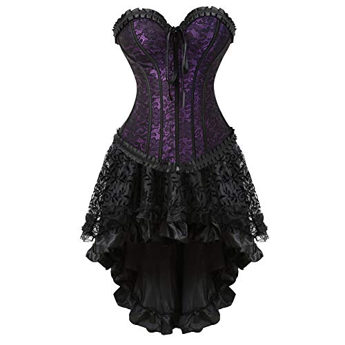 Women’s Corset with Skirt for Halloween and Renaissance Faire Costume 5XL