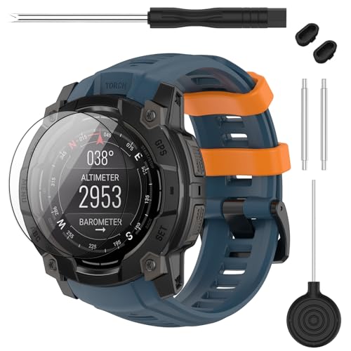 Correa compatible Garmin Instinct 3 50mm silicona suave miniatura 1