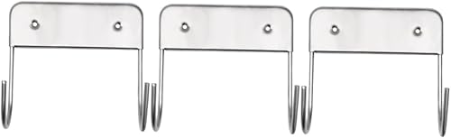 Veemoon Soporte para tabla de hierro, 3 piezas, ganchos de montaje en pared, organizador de armario montado en la pared, gancho para puerta de