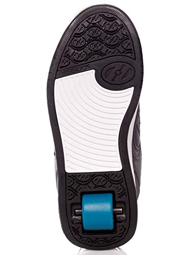 HEELYS Kids Voyager Shoes, Black Reflective/Neon Yellow/Neon Pink, 4 Big Kid US