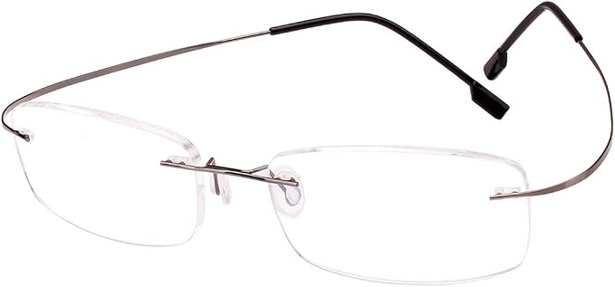 SEREPHIC Memory Titanium Flessibile da Uomo Senza Montatura Occhiali  Montatura Occhiali Occhiali Lenti Trasparenti RX - Grigio - 50 mm :  Amazon.it: Abbigliamento
