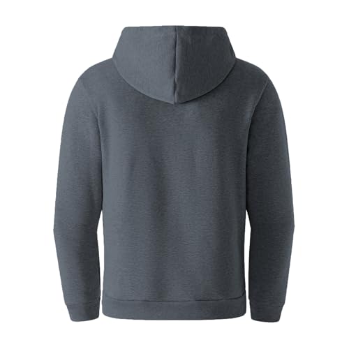 Mens Hoodie Drawstring Quarter Zip Up Pullover Sweatshirts Drop Shoulder 2025 Casual Fall Winter Pullover with Pocket3