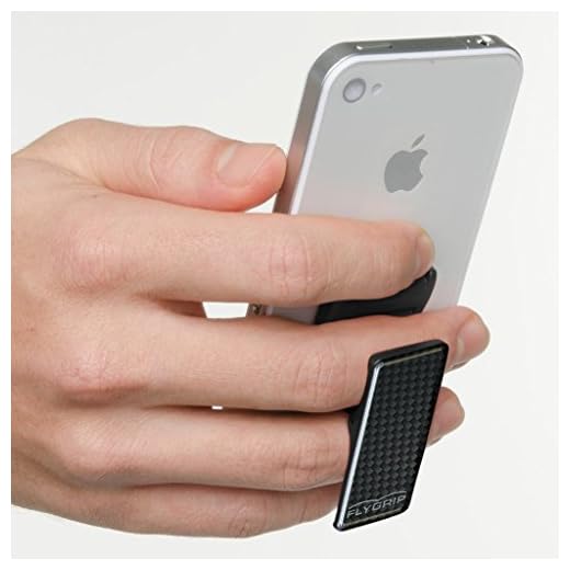 Flygrip Gravity - Carbon Fiber - High Performance Smartphone Accessory/Kickstand - Medium Size