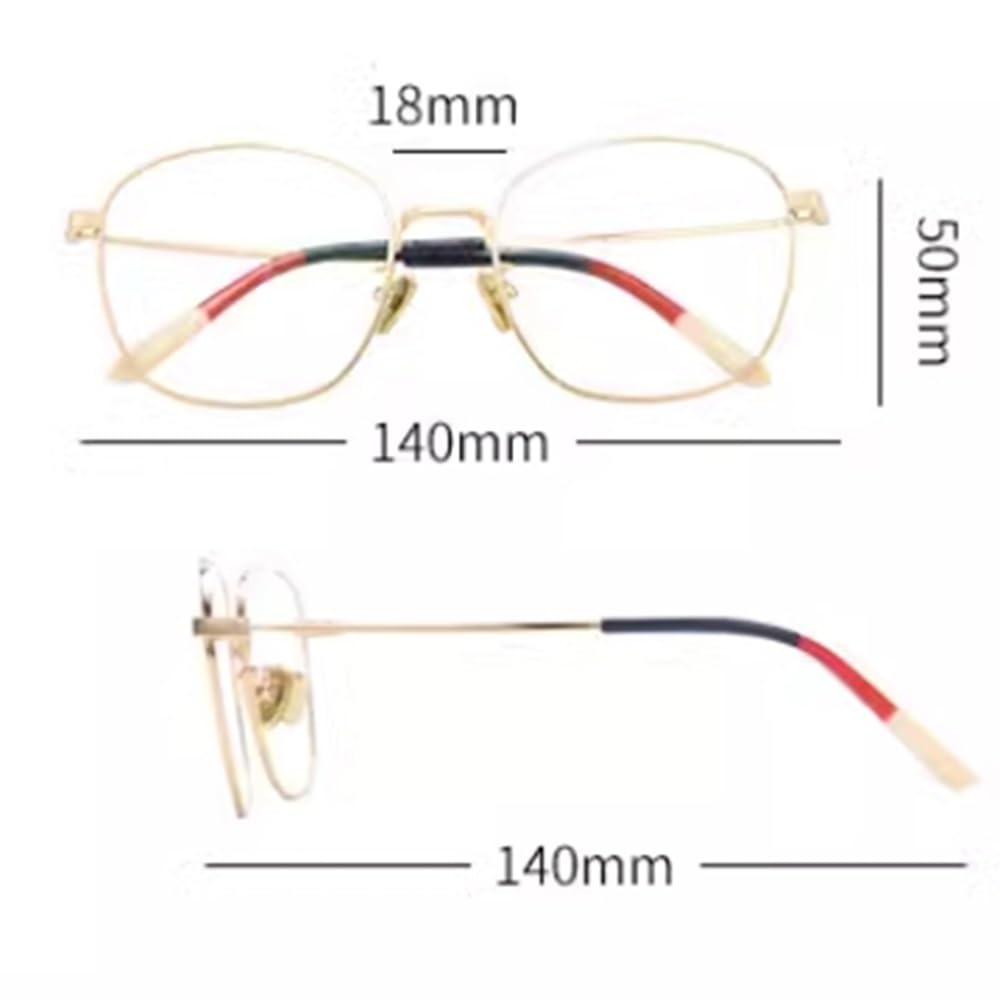 NILZA Sonnenbrille Große Rund Gläser Lesebrille Multifokale Computerbrille Metallrahmen Lesesonnenbrille Mode Sonnenleser Brille Gold (Color : Black, Size : +1.75)