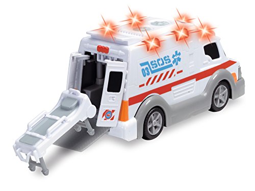 Dickie Toys 203302004 - Action Series Ambulance, Krankenwagen inklusive Batterien, 15 cm & Toys 203302002 - Action… – Bild 5