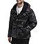 Chaqueta con capucha elástica camuflaje negro Chaqueta con capucha elástica camuflaje negro