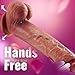 2025 New Adult Toy for Women Realistic Silicone Wand Thrusting Stimulation with Strong Suction Cup for Hands-Free Play Electric Adult Tools for Women Waterproof Pleasure Toys ZRC625 (Flesh6)