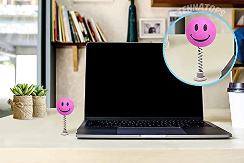 Happyballs Happy Smiley Face Car Antenna Ball/Cute Dashboard Accessory (Fits Fat Stubby Antenna) (Pink) #TOP6