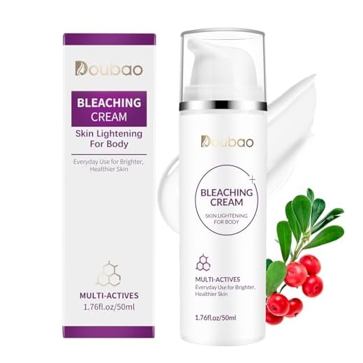 Skin Bleaching Cream for Body, Vitamin C Skin Lightening Cream for Discoloration, Targets Underarms, Elbows, Knees, and Bikini Area, 1.76 fl oz