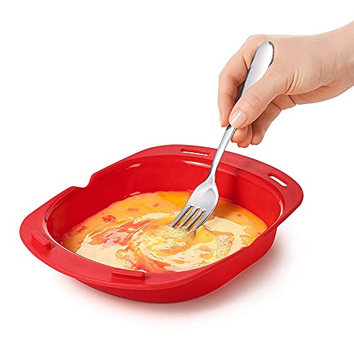 Mikrowellen Omelett Maker, Silikon Omelett Maker, Mikrowelle Silikon Omelett Maker, Ofen Antihaft Omelett Maker, Machen EierbröTchen Backform Omelette Werkzeuge Schnell und Einfach FrüHstüCksset