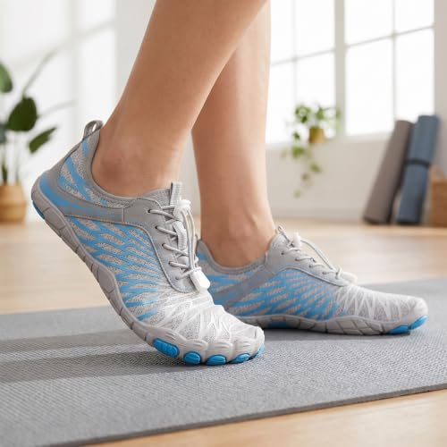 Image of Hike Barefoot Shoes Women Men Non-Slip Healthy Breathable Fashion Trail Running Womens Mens Wide Toe Zero Drop Water Shoe
