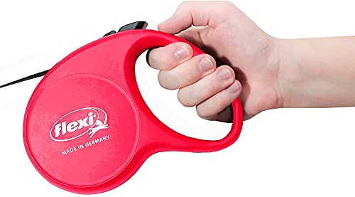 Guia Retratil FLEXI FUN Fita G 5m - Vermelho