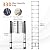 SPIEEK Telescoping Ladder for RV & Attic, 12.5FT Aluminum Extension Ladder with Dual Locking Mechanism, Max Load 330lbs, Compact Foldable Ladder for Roof, Home, Travel Trailer & Multi-Surface Use