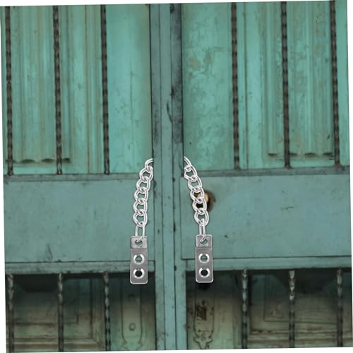 Cadena de pestillo simple y antirrobo para la seguridad en puertas de metal 5
