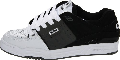 Image of Globe Mens Fusion Skate Shoes, White /Charcoal /Black, 11.5 D US