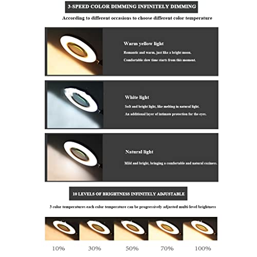 Lampadaire LED à intensité variable et bras oscillant pliant - 2