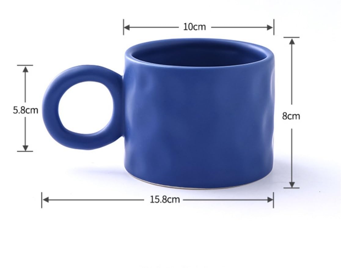 Tazas De Cafe Tazas Desayuno Taza Color Splash Tinta Taza De Cerámica Oficina Y Hogar Taza Para Beber Café Adecuado Para Bebidas De Jugo De Leche 350ml Tazas Cafe Taza Desayuno ( Color : B , Size : 35