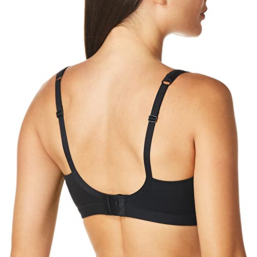 Warner's Womens Easy Does It Underarm Smoothing With Seamless Stretch Wireless Lightly Lined Comfort Rm3911A Bra, Rich Black, Large Us #TOP3