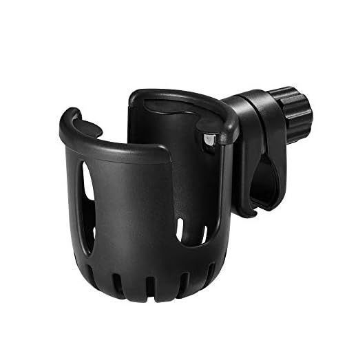 Cup Holder for Bike,Bicycle Water Bottle Holder (No Screws),Universal Bike Drink Holder with 360-degree Rotation for Bikes,Strollers,Trolleys and Wheelchairs