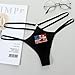USA Switzer Switzerland Flag Zipper Fusion Women’s G String Thong Underwear Soft Nylon Spandex High Elasticity Skin Friendly Thin Strap Hollow Out Design Anti Shift Comfortable Sexy Panties for Women