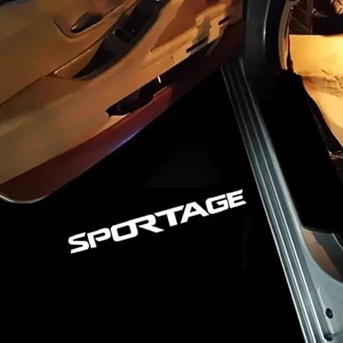 WENINETIES 2 Piezas Proyector de Bienvenida para Kia Sportage NQ5 2022 2023 2024 2025, Coche Logo Proyección Iluminación de Puerta de Coche Proyector de Luz para Puerta de Coche