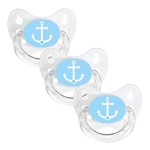 ® Schnuller 3er Set - Baby Nuckel Silikon in Größe 2, von 6-14 Monate - zahnfreundlich & kiefergerecht - Beruhigungssauger für Babys - Made