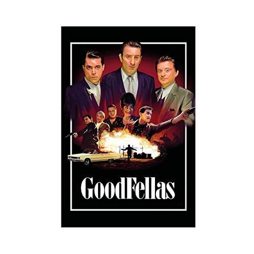 SORECI GoodFellas Martin Scorsese - Poster cinematografico su tela, decorazione artistica da parete per soggiorno, camera da letto, senza cornice, 20 x 30 cm