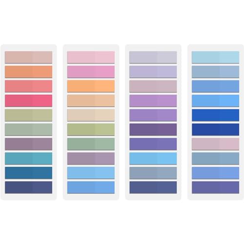 Qufiiry 800 Pieces Sticky Tabs Colorful Book Tabs Sticky Notes Tabs Writable Index Tabs Annotation Tabs for Reading Notes Books Classify Files Office Supplies