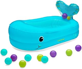 Infantino Whale Bubble Inflatable Bath Tub and Ball Set