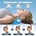 ACIXX Neck Stretcher and Cervical Traction Device, Relaxer for TMJ Pain and Shoulder Pain Relief, Cervical Traction Device Pillow, Spine and Neck Corrector(Blue)