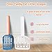 Cat Poop Scooper Cleaning Shovel, Plastic Candy Color Shovel, Ergonomic Pet Cleaning Tool, Litter Box Scooper, Large Cat Litter Scoop. (Blue)