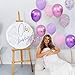 68Pcs Pink and Purple Balloons 12 Inch Metallic Purple Pink Latex Balloon Confetti ballons with Ribbons Party Balloons for Wedding Girls Birthday Baby Shower Decorations.