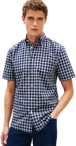 Chemise S/S Homme Tommy Hilfiger en coton premium au design épuré