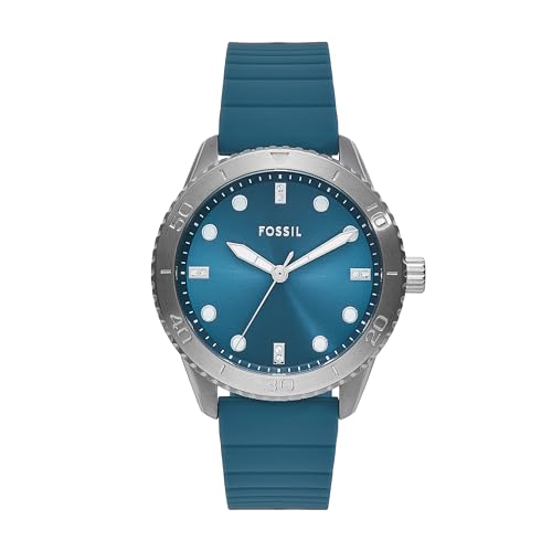 Fossil Silicone Analog Blue Dial Womens Watch-Bq3939 (B0CXJFPH33) Amazon Price History, Amazon Price Tracker