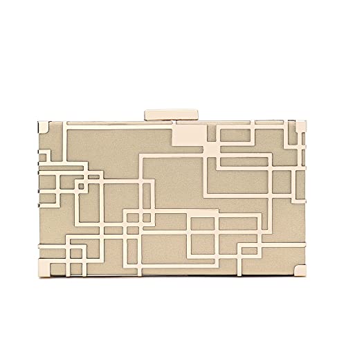 Image of CARIEDO Women Evening Bag Elegant Clutch Purse Exquisite Velvet Metal Hollow out Handbags Prom Wedding Party