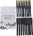 Fengtaiyuan P18, 0.5mm Black Gel Pens, Gel Ink Rollerball Pens for Office, Extra Point, Matt Type, 18 Pack