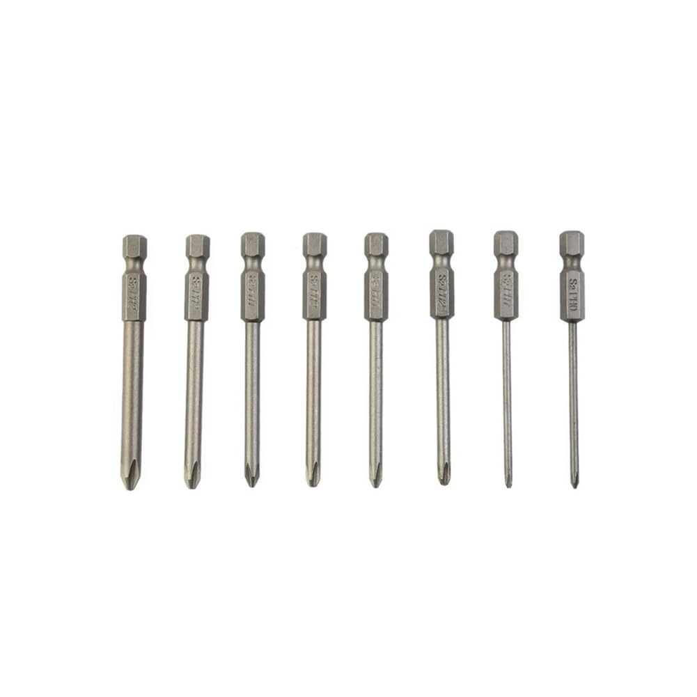 Ruxyoie 8Pcs 75Mm Phillips Cross Bit Set 1/4'' Hex Shank Magnetic