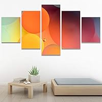 SIGNWIN 5 Panel Canvas Wall Art Modern Art 3D Abstract Abstract Brushstroke Contemporary Digital for Home Decorations Ready to Hang - 60