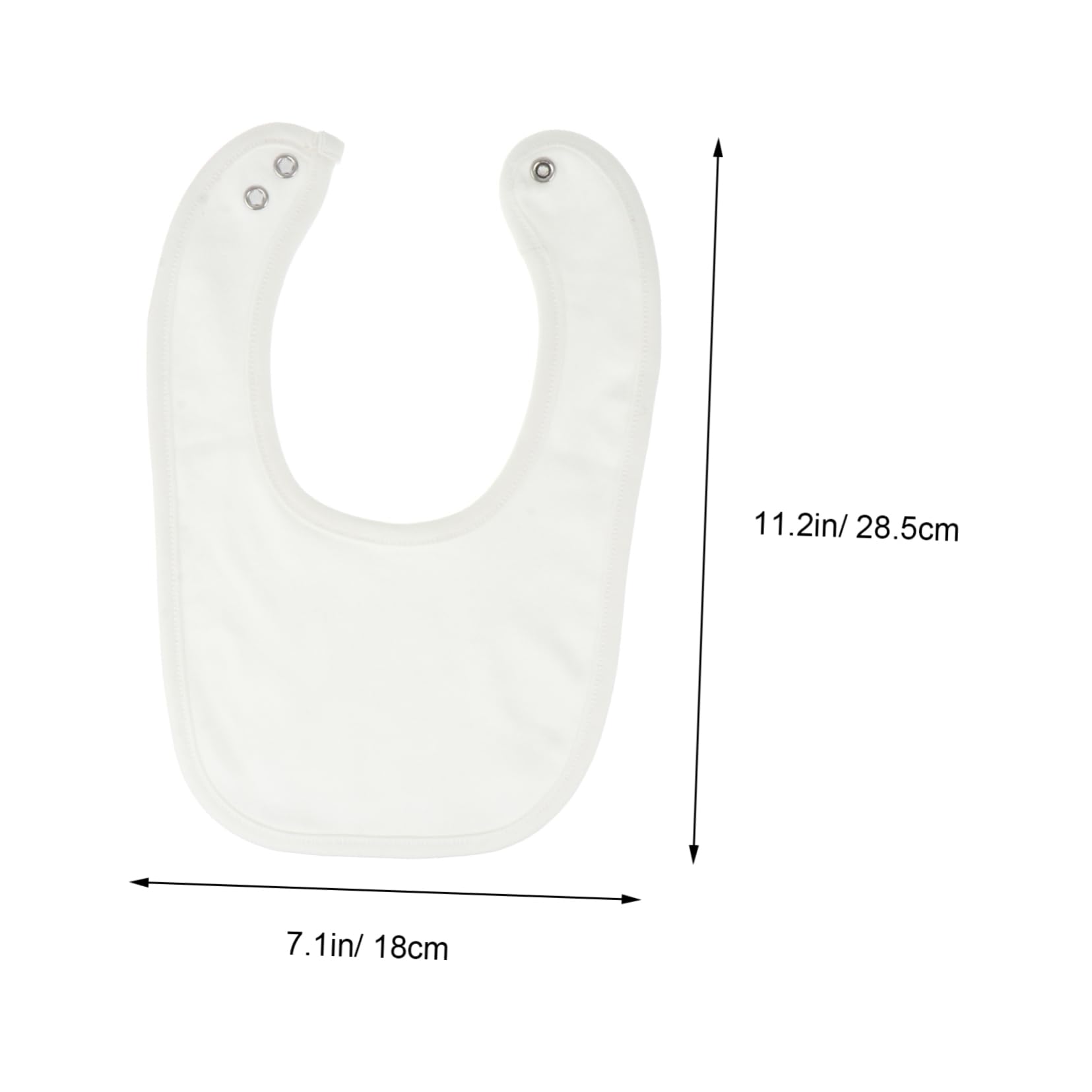 8 pièces Bavoirs Unisex pour Coton Absorbant avec Boutons Pression pour Éviter Écoulements et Protéger Vêtements Lors de Alimentation Dentition