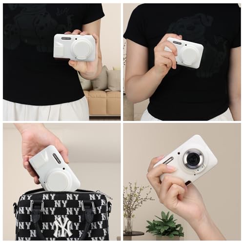 Funda de silicona para cámara Kodak PIXPRO FZ55 blanca miniatura 6