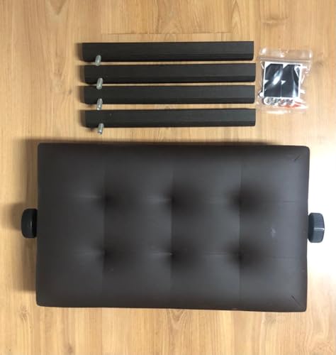 Banco Para Piano C/Regulagem Banqueta luxo sonata 212 brown